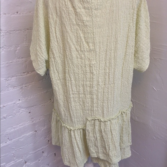 Free People Beach Mini Dress Cover Up Green NWT - Picture 7 of 7